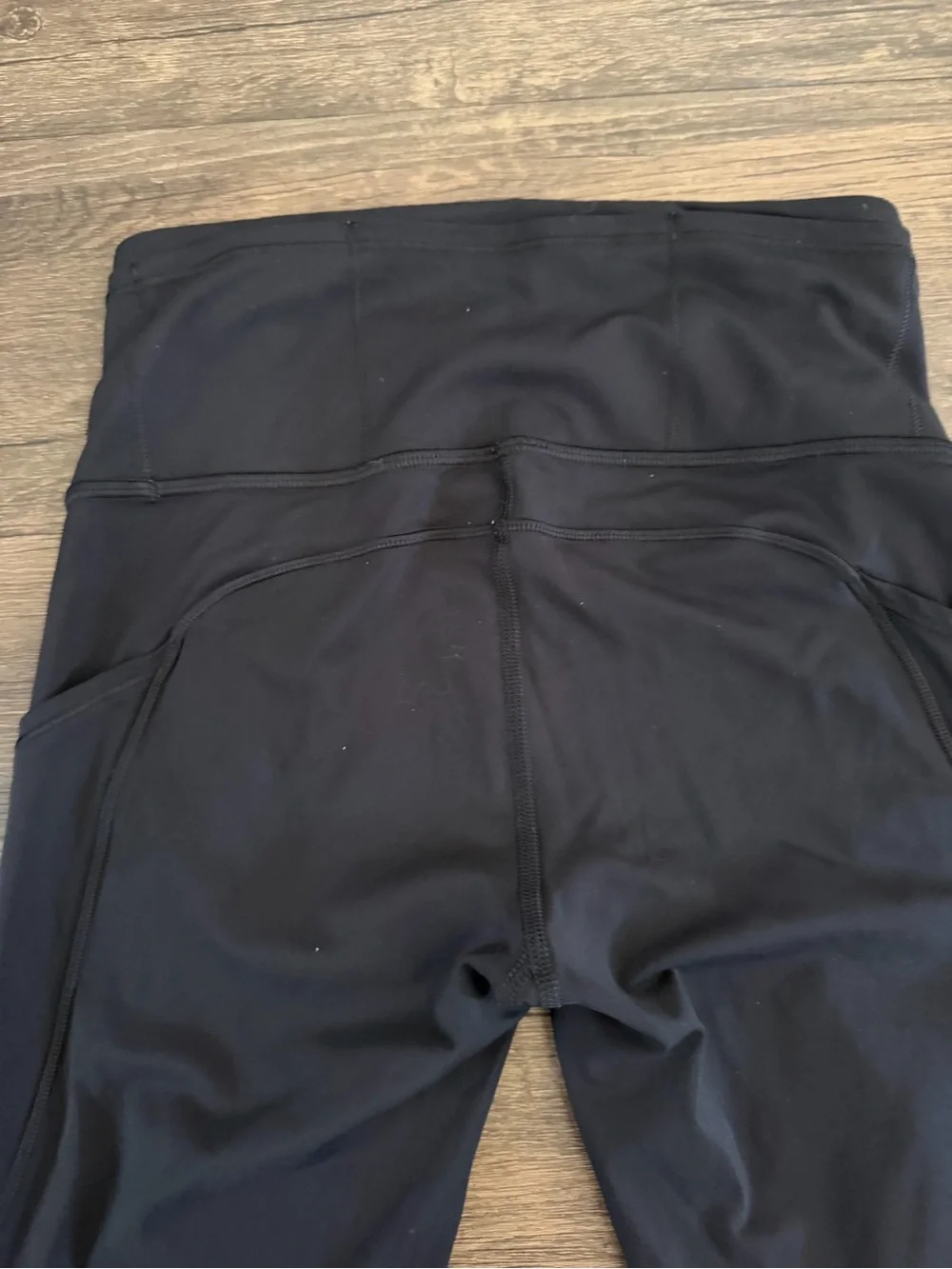 Lululemon athletica Fast & Free 7/8 Black High-Rise Leggings Reflective Detail 2